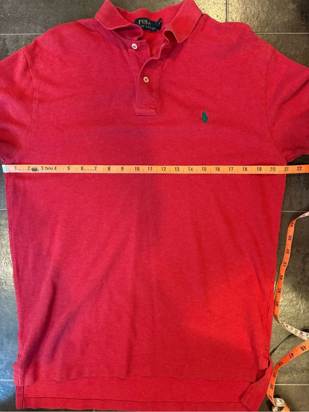 Polo Ralph Lauren Men's Red Short-Sleeve Polo Shirt Medium Preppy Country Club